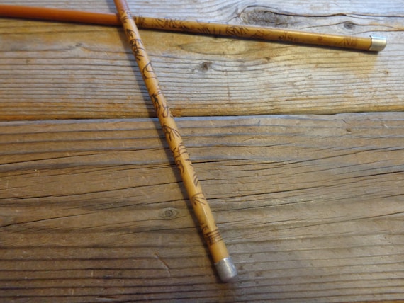 Vintage Bamboo Wood Decorative Hair Chopsticks, 1… - image 5