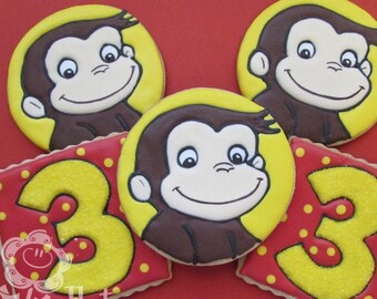 Curious George Cookies - 1 dozen
