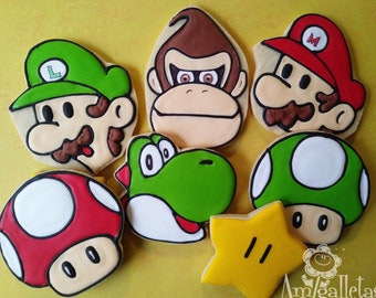 Mario Bros Cookies  - 1 dozen
