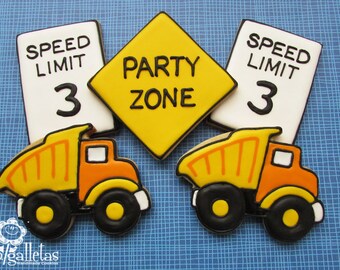 Construction Truck Cookies -1 dozen