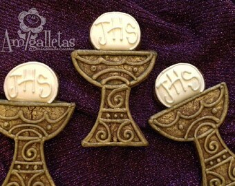 Chalice Cookies/ First Communion -1 dozen