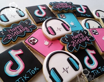 TikTok theme cookies -1 dozen