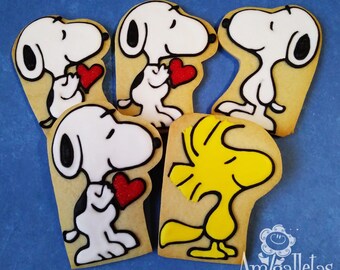 Snoopy and Woodstock Cookies - 1 dozen