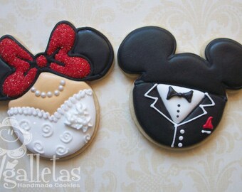 Mickey Mouse Wedding Cookies - 1 dozen