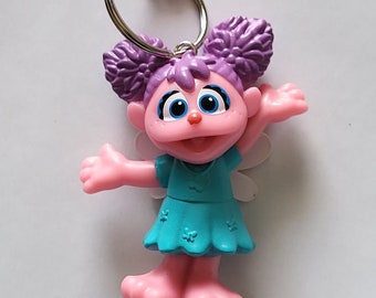 Sesame Street Abby Cadabby Girl Pink Muppet Keychain Backpack