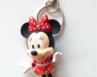 Minnie Mouse keychain/Beadiebracelet