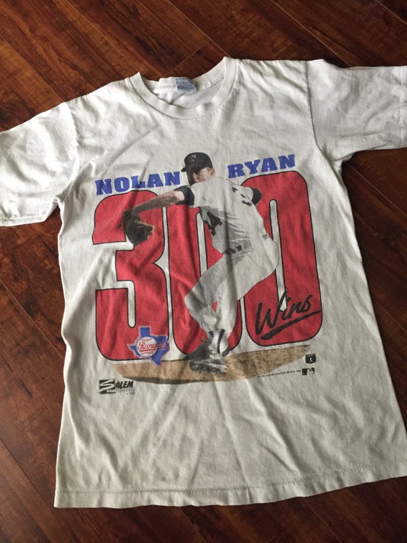 SALEM Sportswear Nolan Ryan 300 Wins Tee Shirt SALEM 1990 