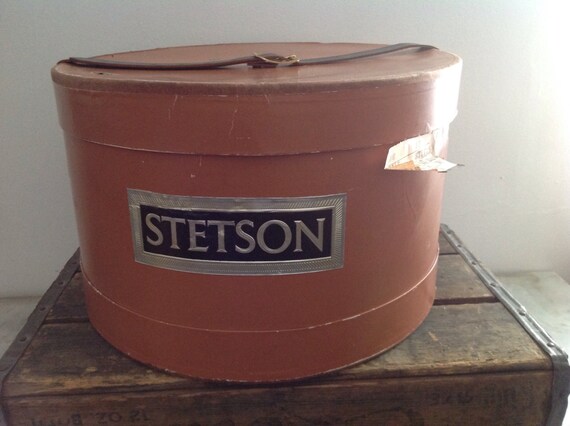 Vintage 1960s STETSON Hat Box - Vintage hat box -
