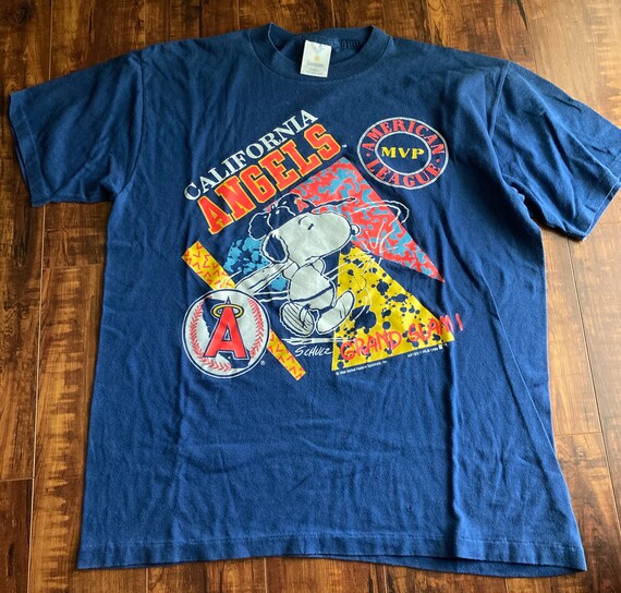 Retro 90s CALIFORNIA Angels / Snoopy MVP tee