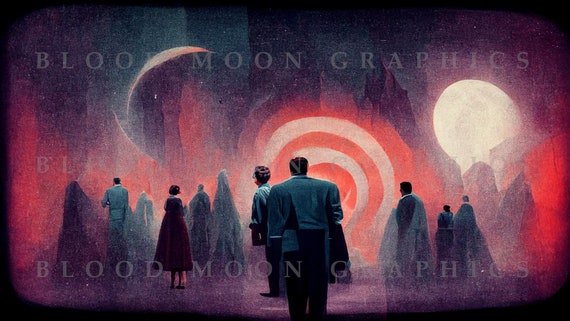 AI Art Twilight Zone Outer Limits Alien Spiral Surreal Madness - Etsy