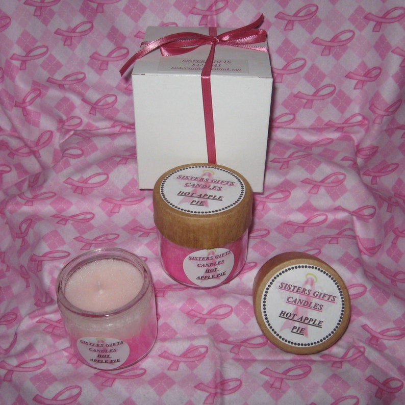 BREAST CANCER AWARENESS All Natural Palm Wax Candle Small Jar Etsy