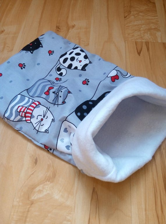 Cat Snuggle Sack Large bed Cat Snuggle Bed Pets Bed Sack Pets Etsy