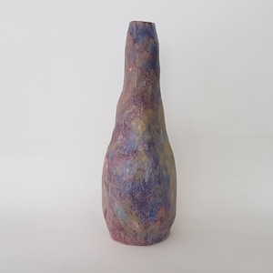 Beautiful purple glazed studio vase
