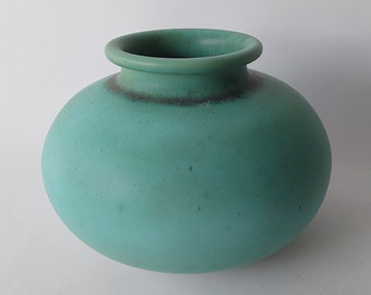 Stunning Unterstab studio vase with a sea-green matted glaze