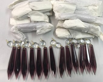 Long Amethyst Earrings February Birthstone Sterling Silver Long Dangle Earrings Chandelier Earring AG516 The Silver Plaza