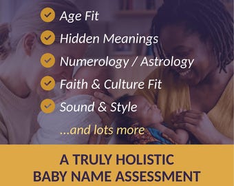 FULL REPORT Most Comprehensive Baby Name Assessment | Popularity, Cultural Fit, Teasing Risk, Numerology & More | Expecting Parents Gift