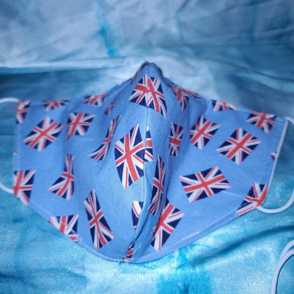 Union Jack British flag face mask