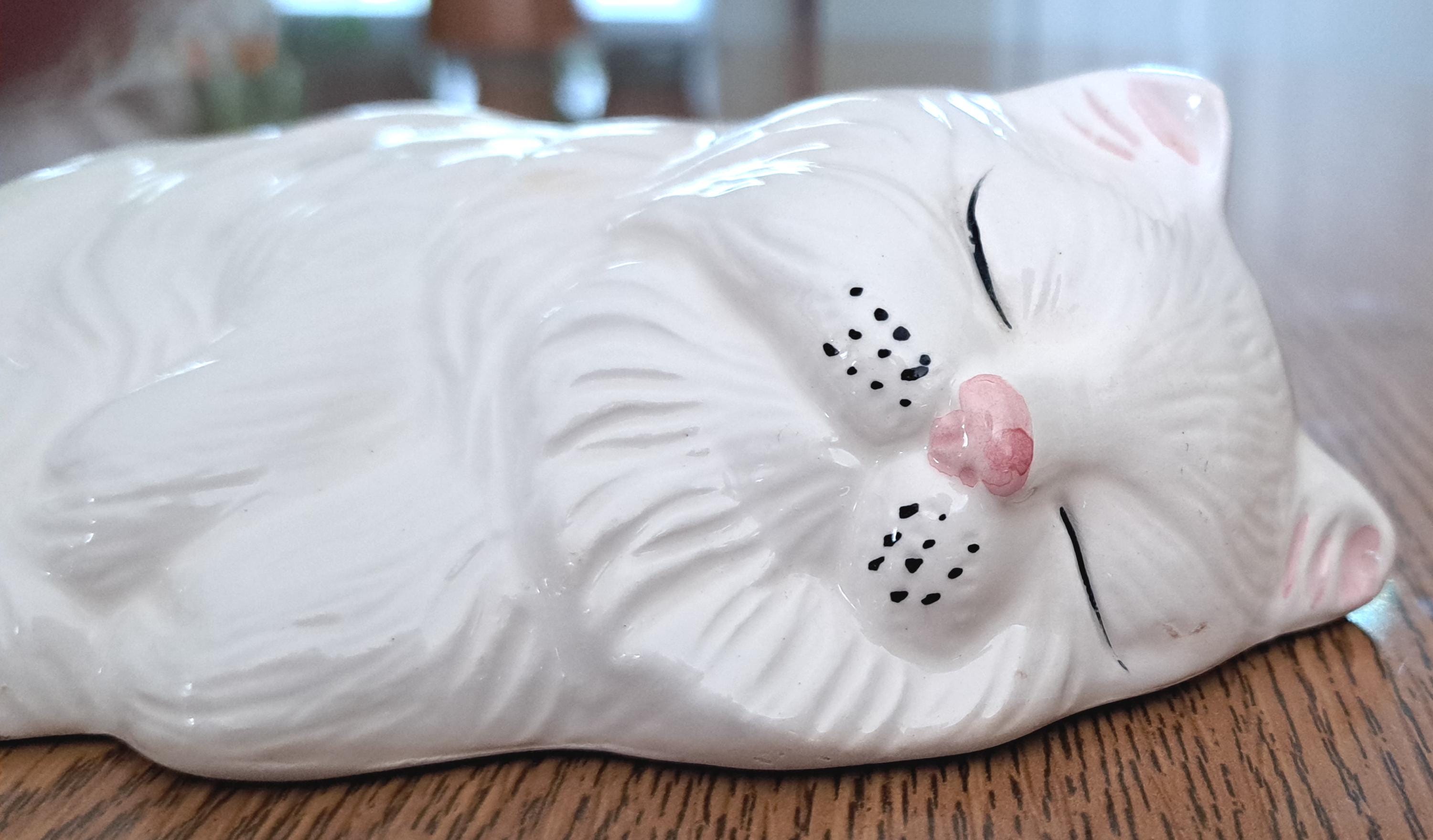 Sleeping Cat Ceramic - Etsy