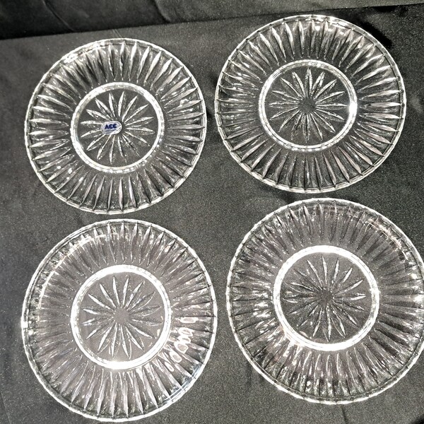 Cut Crystal Plates Etsy
