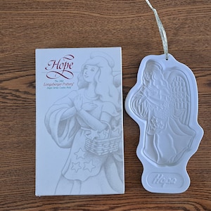 1994 Longaberger Pottery Angel Series Hope Cookie Mold