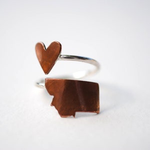 Anello con cuore del Montana