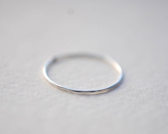 stacking ring stacking ring Infinity subtle ring with white zircon ring size 6 band ring ring size M 925 Silver silver ring