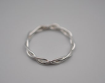 Silver Braid Ring