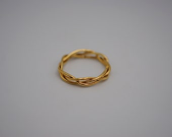 Yellow Gold Braid Ring