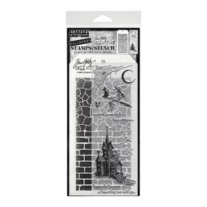 Tim Holtz Cling Stamps 7X8.5 Mini Swirley Snowflakes
