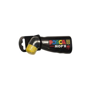 May include: Black POSCA MOP'R paint marker with a yellow tip and a black holder. The marker has the POSCA logo in red, blue, yellow, and green. The text "MOP'R" is in red.