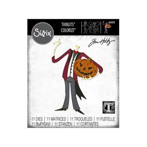 Pumpkinhead Thinlits Colorize Dies 665553 - Sizzix - Tim Holtz