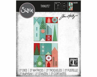 Holiday Blocks Thinlits Dies 666335 - Sizzix - Tim Holtz
