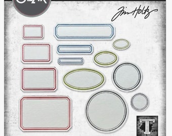 Sizzix Thinlits Tim Holtz - Vintage Labels 665929