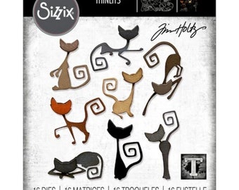 Sizzix Thinlits Tim Holtz - Mischievous Cats 665996