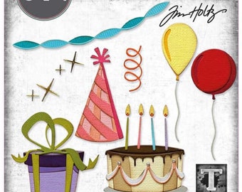 Sizzix Thinlits Tim Holtz - Celebrate Colorize 666285