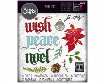 Vault Holiday Classic Thinlits Dies 666716 - Sizzix - Tim Holtz