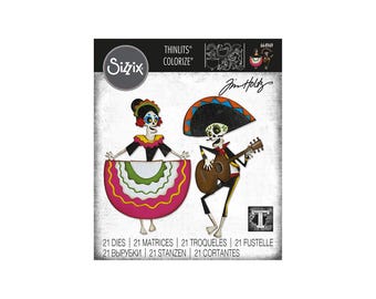 Day of the Dead Thinlits Colorize Dies 664969 - Sizzix - Tim Holtz