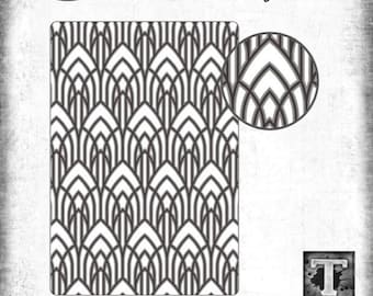 Sizzix Embossing Folder - Texture Fades Arched 665459