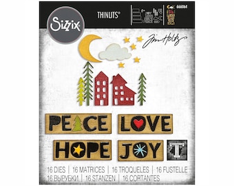 Christmas Cutouts Thinlits Dies 666064 - Sizzix - Tim Holtz