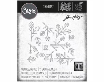 Pine Patterns Thinlits Dies 666070 - Sizzix - Tim Holtz