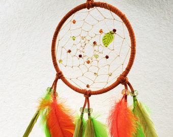 Native American Green Lucky Leaf Dreamcatcher