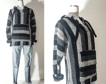 90s Clothing VINTAGE Clothing 90s GRUNGE Clothing Grunge SWEATER Baja Hoodie Men Baja Hoodie Women Baja Hoodies Baja Pullover Baja Poncho M