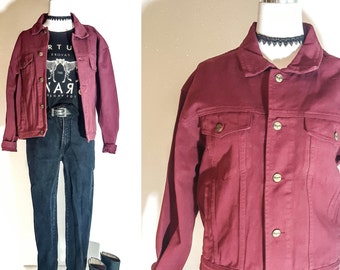 90s Clothing Women VINTAGE Clothing Vintage DENIM JACKET Women Vintage Jean Jacket Women 90s Grunge Clothing 90s Clothes Vintage Clothes M