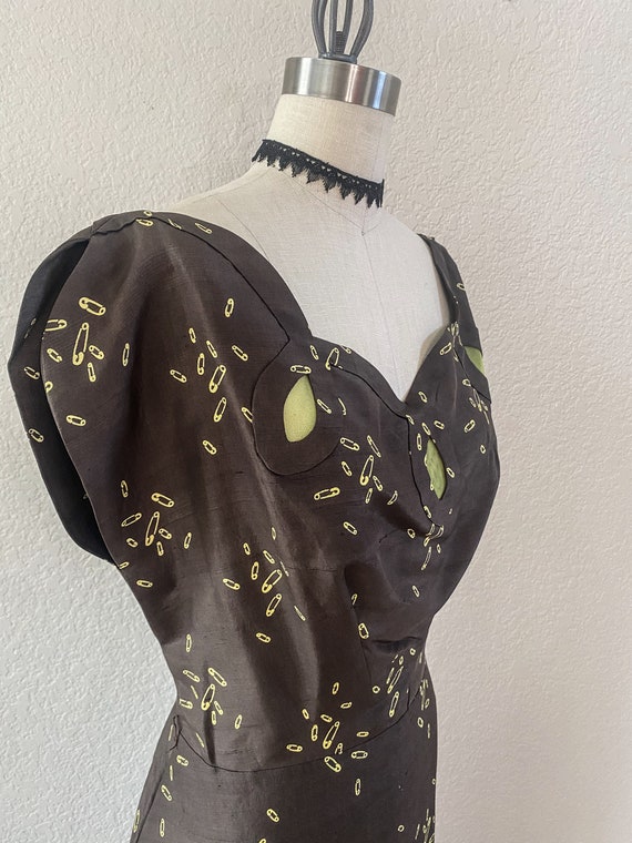 HOWARD GREER Rare 1940s Dress 40s Womens Clothing… - image 4