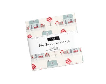My Summer House  Charm Pack by Bunnyhill Designs 42 5" Fabric Squares