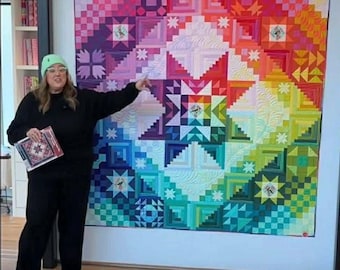 Amish With a Twist II BLOCK of MONTH  Quilt by Tula Pink
