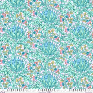 Kaffe and Morris & Co - Artichoke Lavender Fabric  PPWKW001.LAVENDER - Cotton Fabric