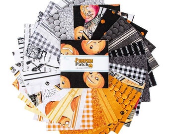 Pumpkin Patch  Charm Pack 5" squares   J. Wecker Frisch  Riley Blake Designs ***In Stock - Shipping Now****