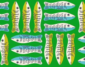 Ruby Star  1 800 Calico  RS4168 14  Little Sardines Green