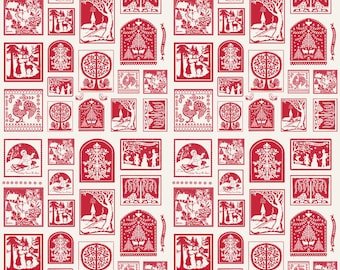 Buon Natale  by Fig Tree Panel RED   24"  for Moda. 35408 24